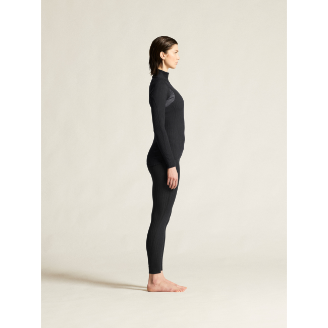 Craft Active Extreme X Zip LS W – Bluză strat de bază cu fermoar scurt - Negru