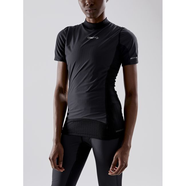 Craft Active Extreme X Wind SS W – Tricou strat de bază cu protecție anti-vânt - Negru