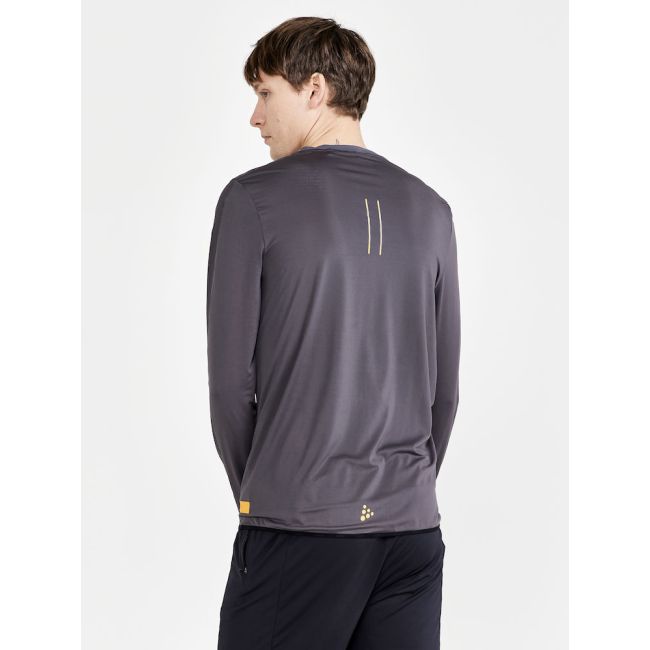 Craft PRO Hypervent LS Wind Top – Bluză de alergare ultraușoară anti-vânt - Gri închis