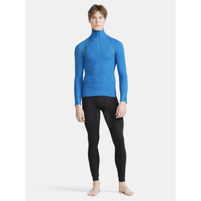 Craft Active Extreme X Zip LS – Bluză strat de bază cu fermoar scurt - Albastru