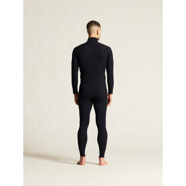 Craft Active Extreme X Zip LS – Bluză strat de bază cu fermoar scurt - Negru