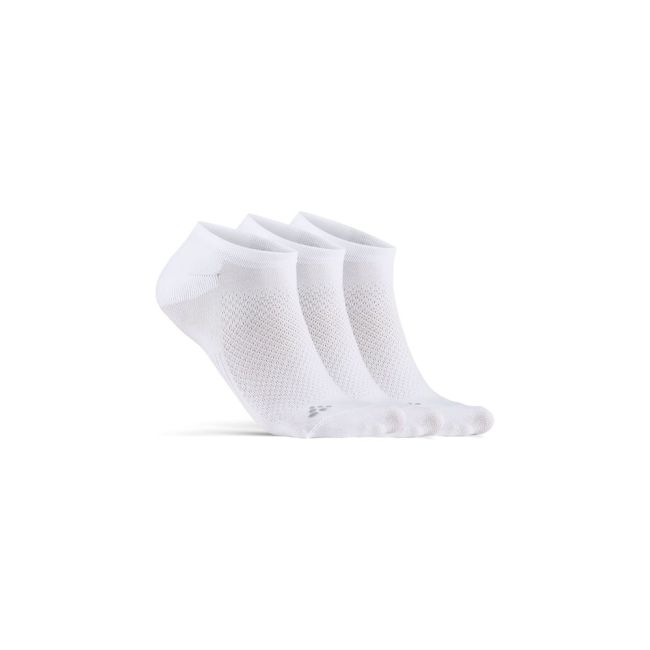 Craft Active Footies 3-pack – Șosete scurte de antrenament, 3 perechi - Alb