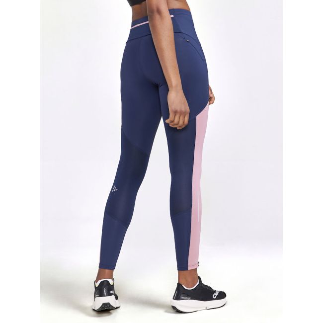Craft PRO Hypervent Tights W – Colanți de alergare aerisiți - Albastru închis cu roz