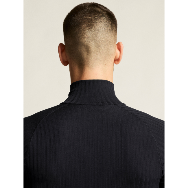 Craft Active Extreme X Zip LS – Bluză strat de bază cu fermoar scurt - Negru