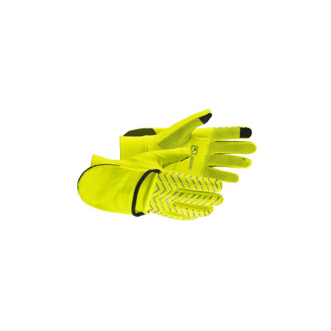 Craft ADV Lumen Hybrid Glove – Mănuși de alergare hibride reflectorizante - Galben