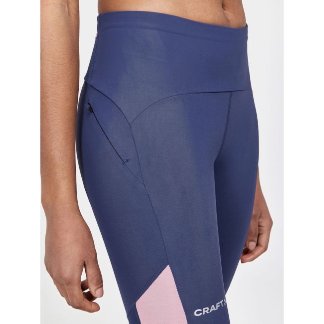Craft PRO Hypervent Tights W – Colanți de alergare aerisiți - Albastru închis cu roz