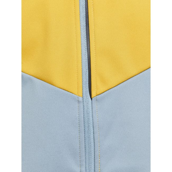 Craft Glide Block Jacket – Geacă softshell de schi fond - Albastru cu galben