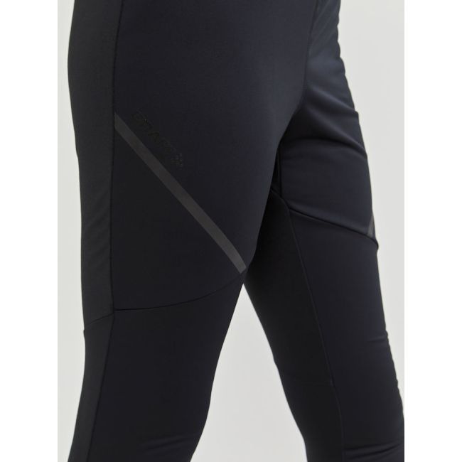 Craft Glide Wind Tights W – Colanți softshell izolați de schi fond - Negru