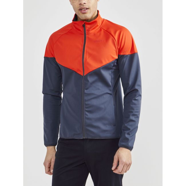 Craft Glide Block Jacket – Geacă softshell de schi fond - Portocaliu