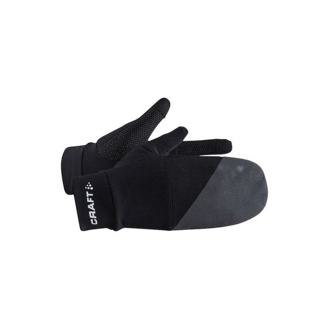 Craft ADV Lumen Hybrid Glove – Mănuși de alergare hibride reflectorizante - Negru