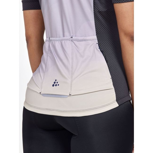 Craft ADV Endur Graphic Jersey W – Tricou de ciclism cu imprimeu - Bej cu model
