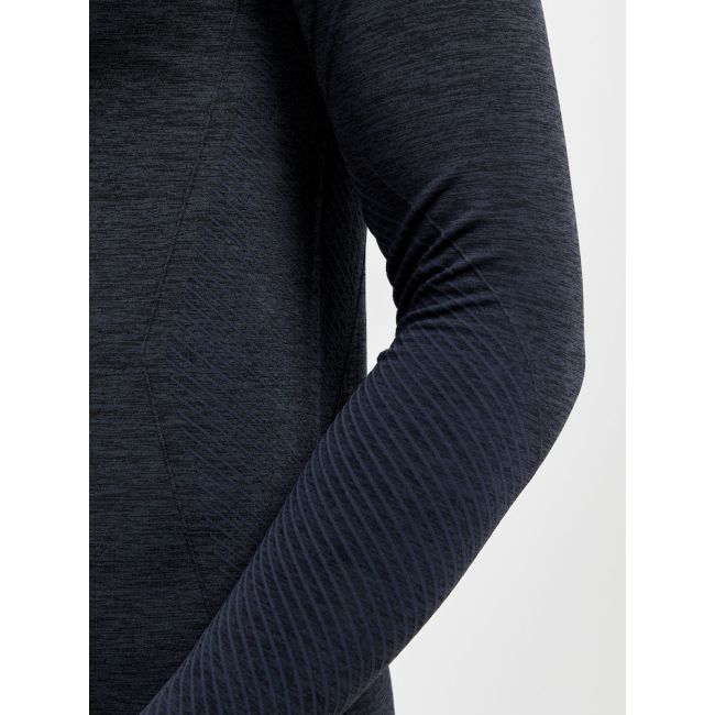 Craft Core Dry Active Comfort HZ – Bluză strat de bază cu fermoar scurt - Negru