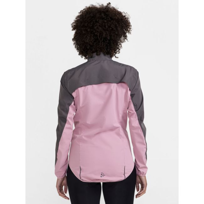 Craft Core Endur Hydro Jacket W – Geacă de ploaie de ciclism - Roz cu gri