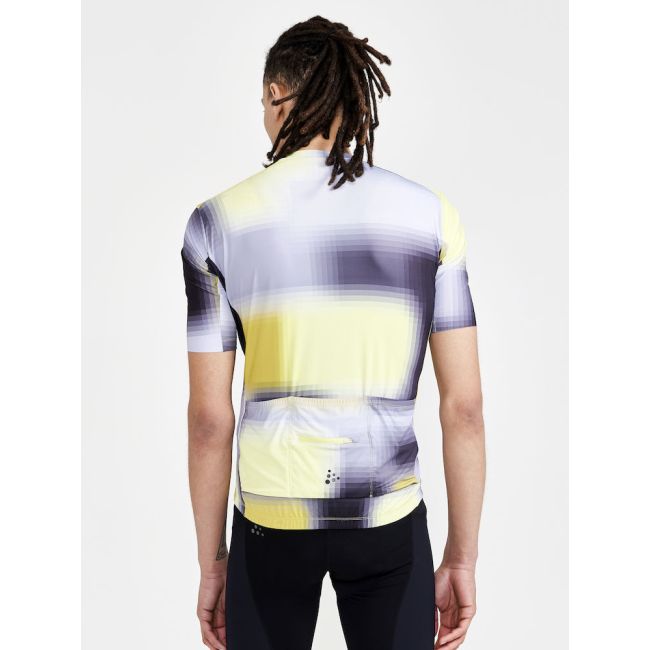 Craft ADV Aero Jersey – Tricou de ciclism aero ultraușor - Gri închis cu galben