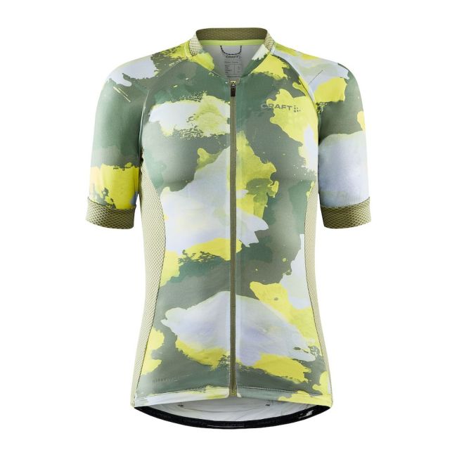 Craft ADV Endur Graphic Jersey W – Tricou de ciclism cu imprimeu - Verde închis cu albastru