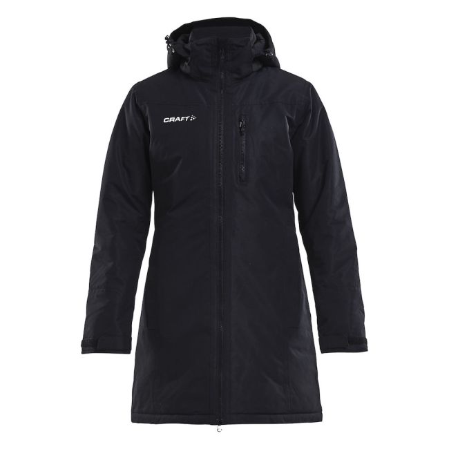 Craft Parka Jacket W – Parka matlasată izolată - Negru