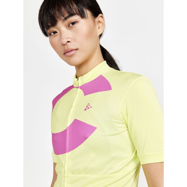 Craft Core Endur Logo Jersey W – Tricou de ciclism cu logo - Galben