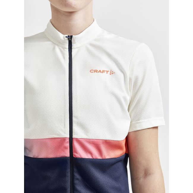 Craft Core Endur Jersey W – Tricou de ciclism - Alb/gri cu albastru închis