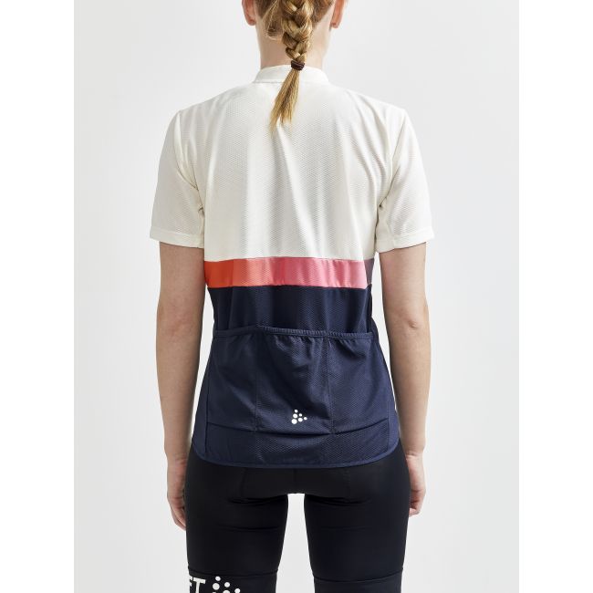 Craft Core Endur Jersey W – Tricou de ciclism - Alb/gri cu albastru închis