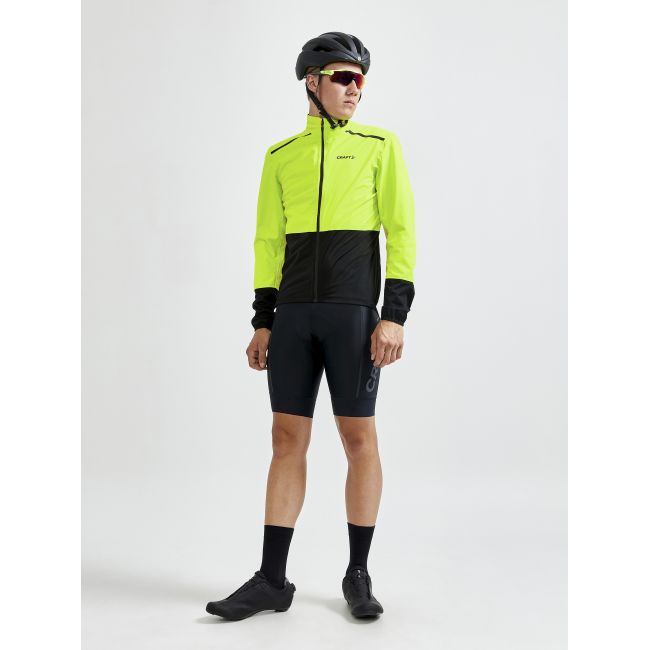 Craft ADV Endur Hydro Jacket – Geacă de ploaie de ciclism - Galben cu negru