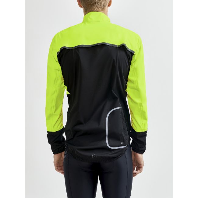 Craft ADV Endur Hydro Jacket – Geacă de ploaie de ciclism - Galben cu negru