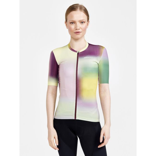 Craft ADV Aero Jersey W – Tricou de ciclism aero ultraușor - Verde cu mov