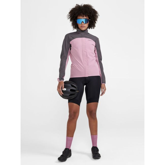 Craft Core Endur Hydro Jacket W – Geacă de ploaie de ciclism - Roz cu gri