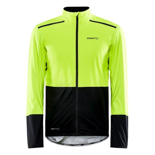 Craft ADV Endur Hydro Jacket – Geacă de ploaie de ciclism - Galben cu negru