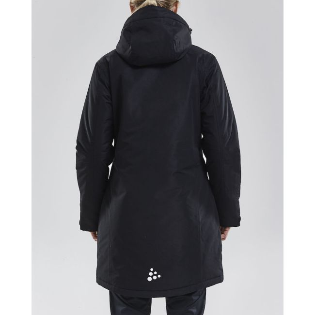 Craft Parka Jacket W – Parka matlasată izolată - Negru