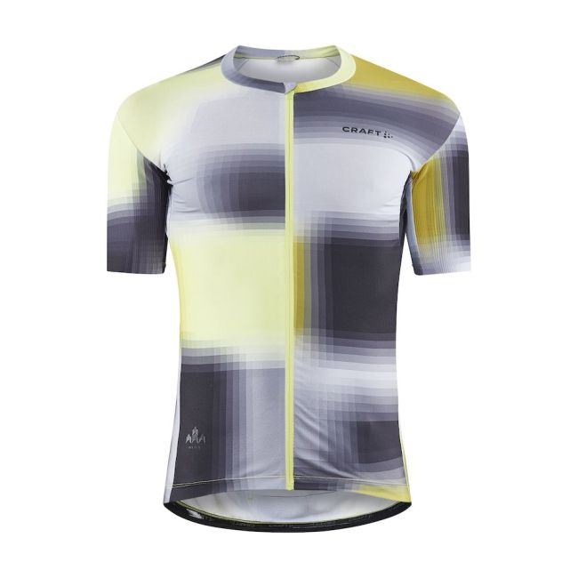 Craft ADV Aero Jersey – Tricou de ciclism aero ultraușor - Gri închis cu galben