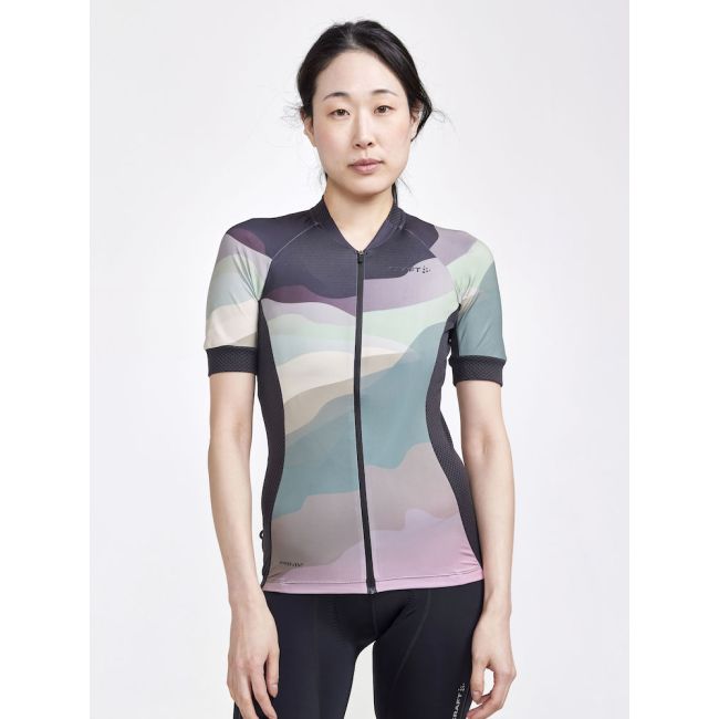 Craft ADV Endur Graphic Jersey W – Tricou de ciclism cu imprimeu - Roz cu model
