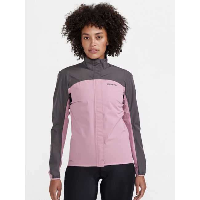 Craft Core Endur Hydro Jacket W – Geacă de ploaie de ciclism - Roz cu gri