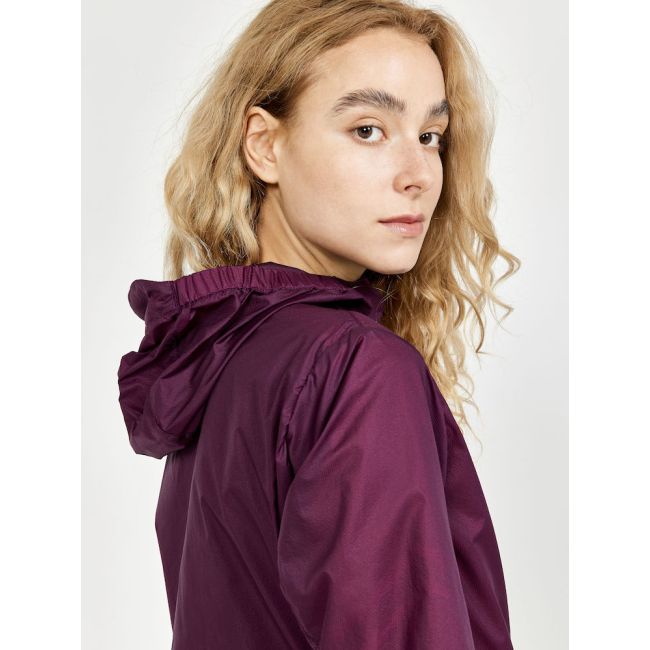 Craft ADV Offroad Wind Jacket W – Geacă de vânt de ciclism cu glugă - Mov cu galben