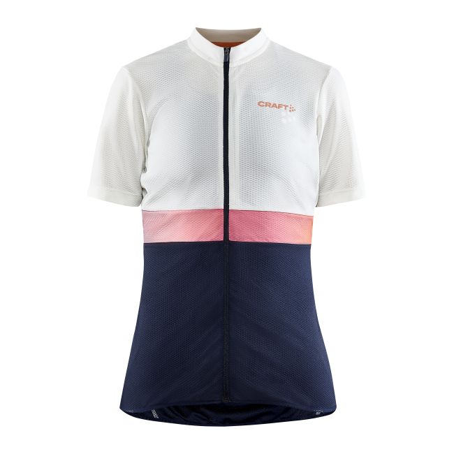 Craft Core Endur Jersey W – Tricou de ciclism - Alb/gri cu albastru închis