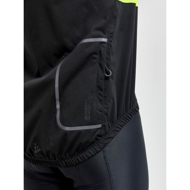 Craft ADV Endur Hydro Jacket – Geacă de ploaie de ciclism - Galben cu negru