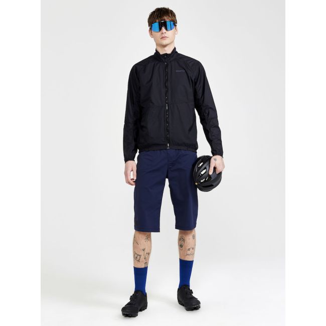 Craft ADV Offroad Wind Jacket – Geacă de vânt de ciclism cu glugă - Negru