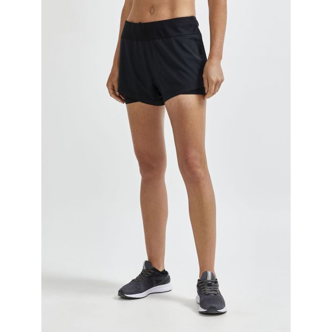 Craft ADV Essence 2-IN-1 Shorts W – Pantaloni scurți de antrenament 2 în 1 - Negru