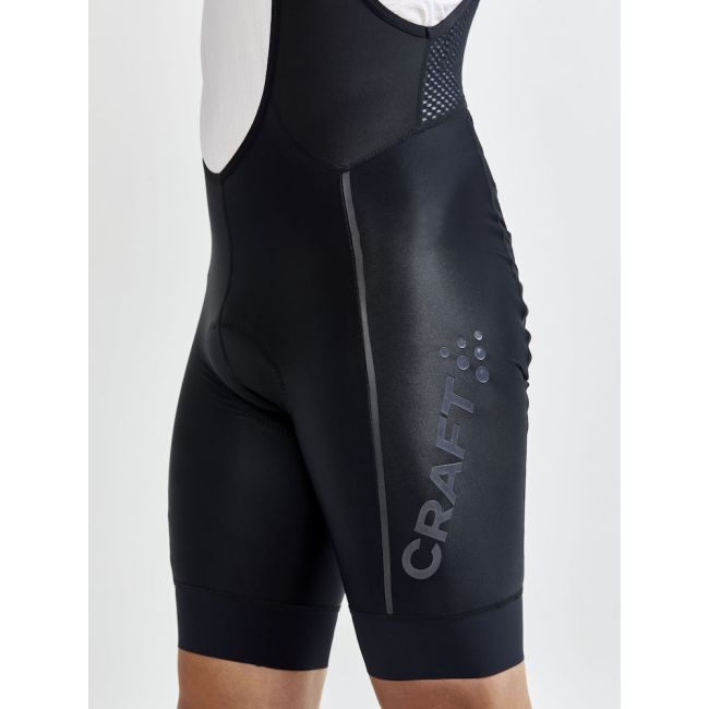 Craft ADV Endur Lumen Bib Shorts – Pantaloni scurți de ciclism cu bretele, reflectorizanți - Negru