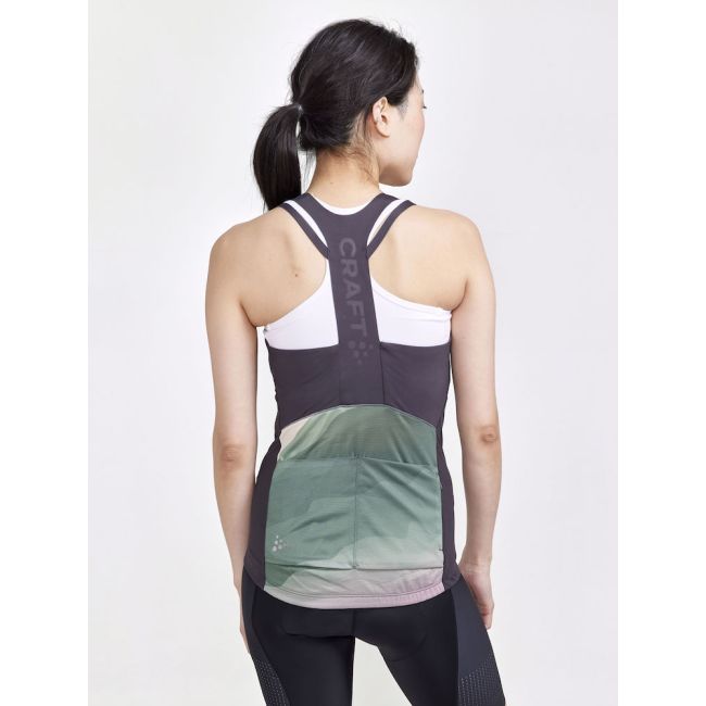Craft ADV Endur Singlet W – Maiou de ciclism - Gri închis cu model