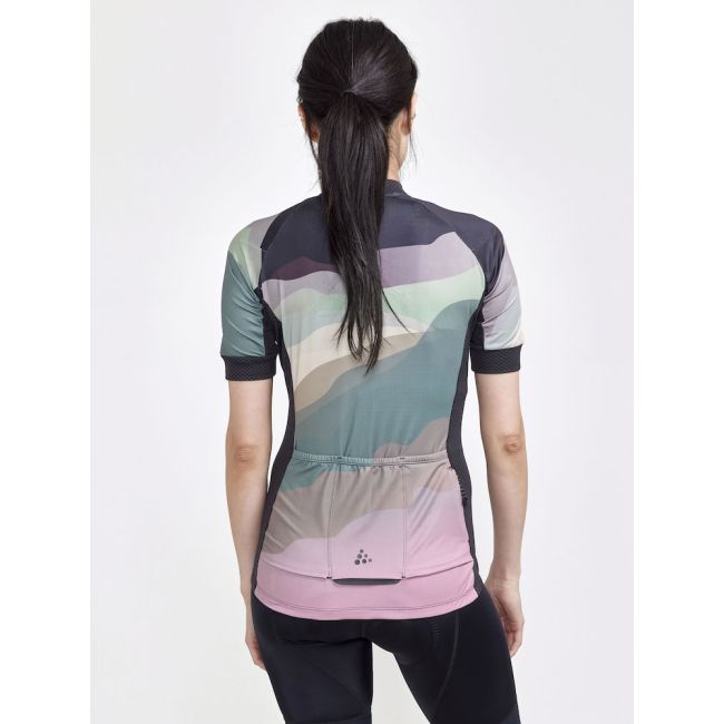 Craft ADV Endur Graphic Jersey W – Tricou de ciclism cu imprimeu - Roz cu model