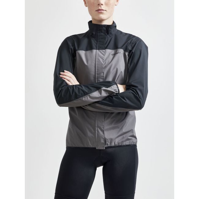 Craft Core Endur Hydro Jacket W – Geacă de ploaie de ciclism - Negru cu gri