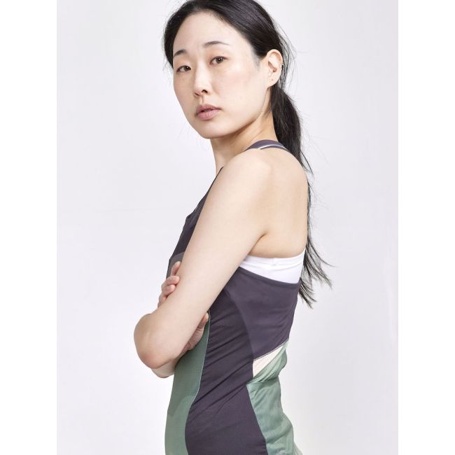 Craft ADV Endur Singlet W – Maiou de ciclism - Gri închis cu model