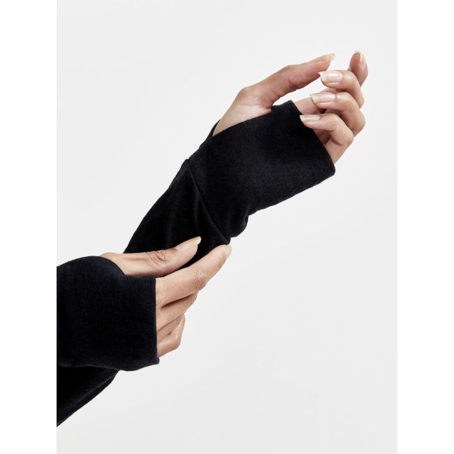 Craft ADV Nordic Wool HZ W – Bluză cu merinos și fermoar scurt - Negru