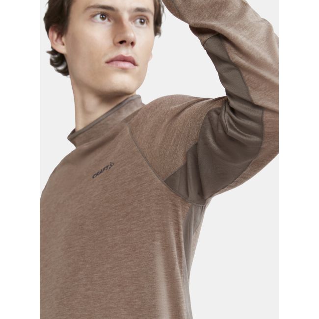 Craft ADV Subz Wool LS Tee 2 – Bluză de alergare cu merinos - Maro