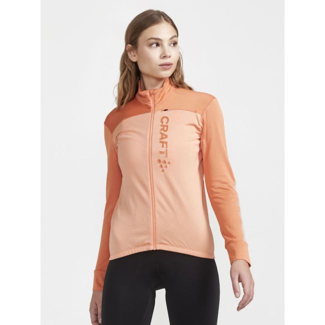 Craft Core Bike Subz LS Jersey W – Tricou de ciclism cu mânecă lungă, izolat - Portocaliu