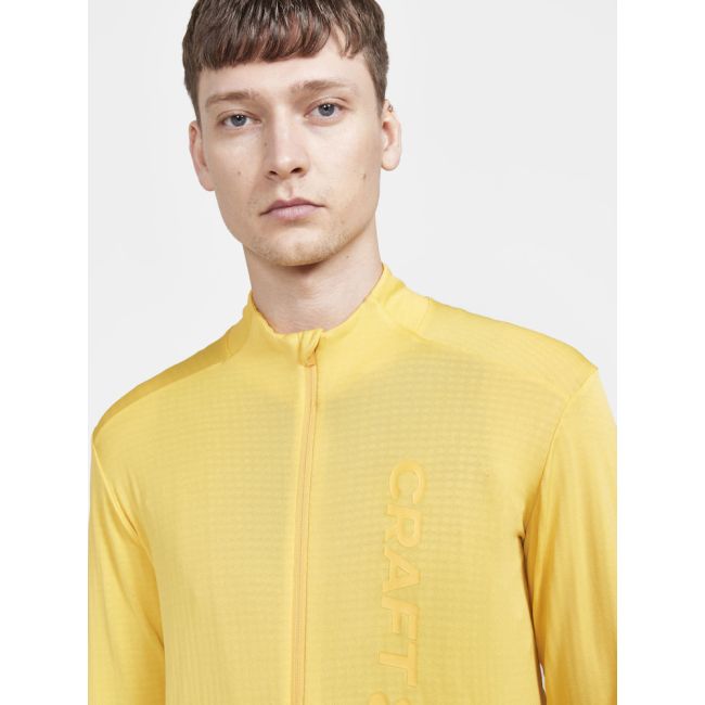 Craft Core Bike Subz LS Jersey – Tricou de ciclism cu mânecă lungă, izolat - Galben