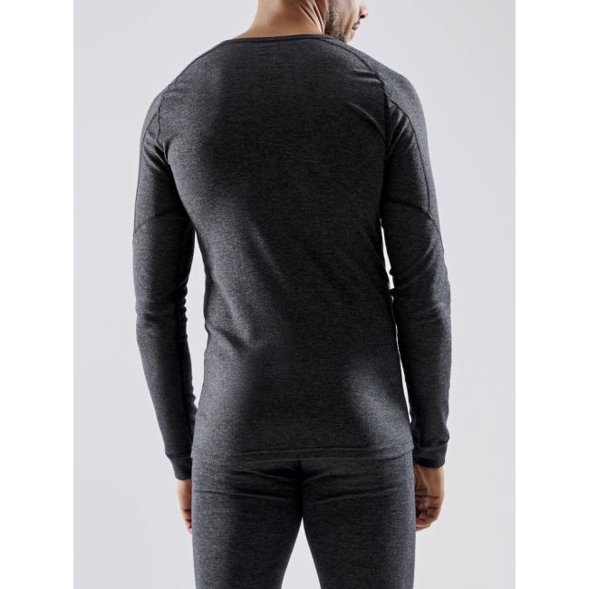 Craft Core Wool Merino LS Tee – Bluză strat de bază cu lână merinos - Negru