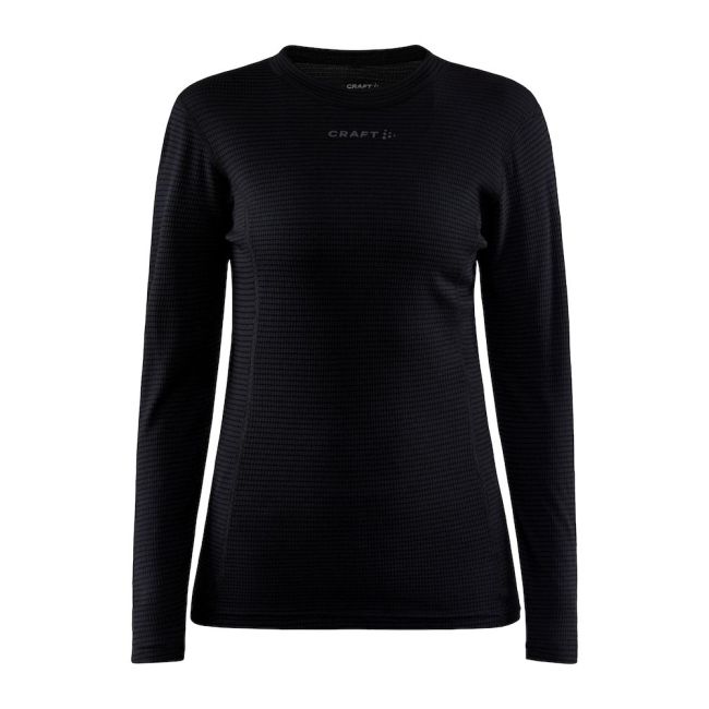 Craft PRO Wool Extreme X LS W – Bluză strat de bază cu lână merinos - Negru