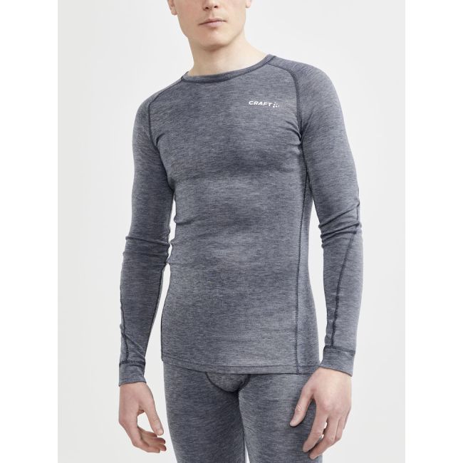 Craft Core Wool Merino LS Tee – Bluză strat de bază cu lână merinos - Albastru închis
