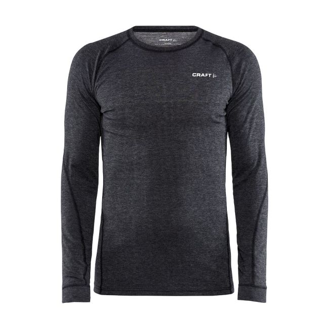 Craft Core Wool Merino LS Tee – Bluză strat de bază cu lână merinos - Negru